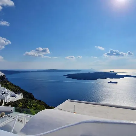 Karpimo Horizon - Caldera Sunset View - Private Hot Tub - フィロステファニ