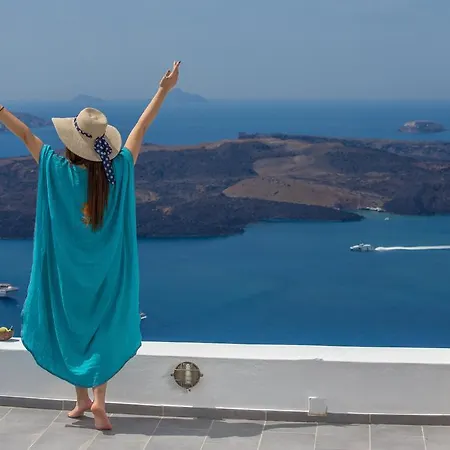 Karpimo Horizon - Caldera Sunset View - Private Hot Tub - Firostefani フィロステファニ