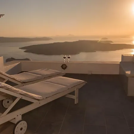 Karpimo Horizon - Caldera Sunset View - Private Hot Tub - Firostefani Villa