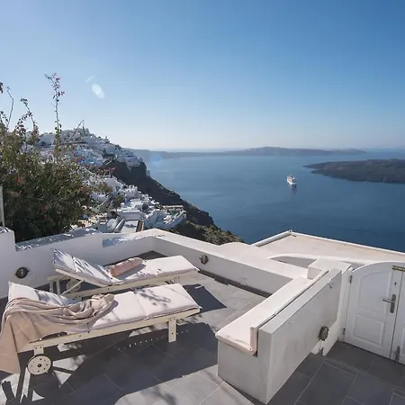 Karpimo Horizon - Caldera Sunset View - Private Hot Tub - Firostefani Villa *