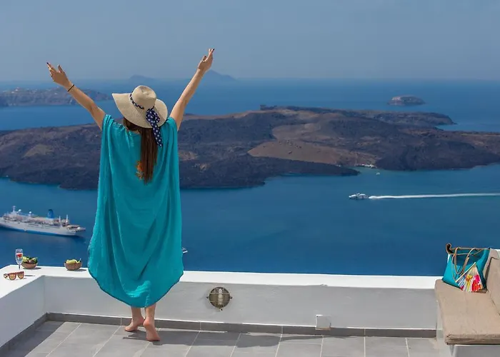 Karpimo Horizon - Caldera Sunset View - Private Hot Tub - Φηροστεφάνι