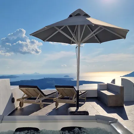 Karpimo Horizon - Caldera Sunset View - Private Hot Tub - 别墅